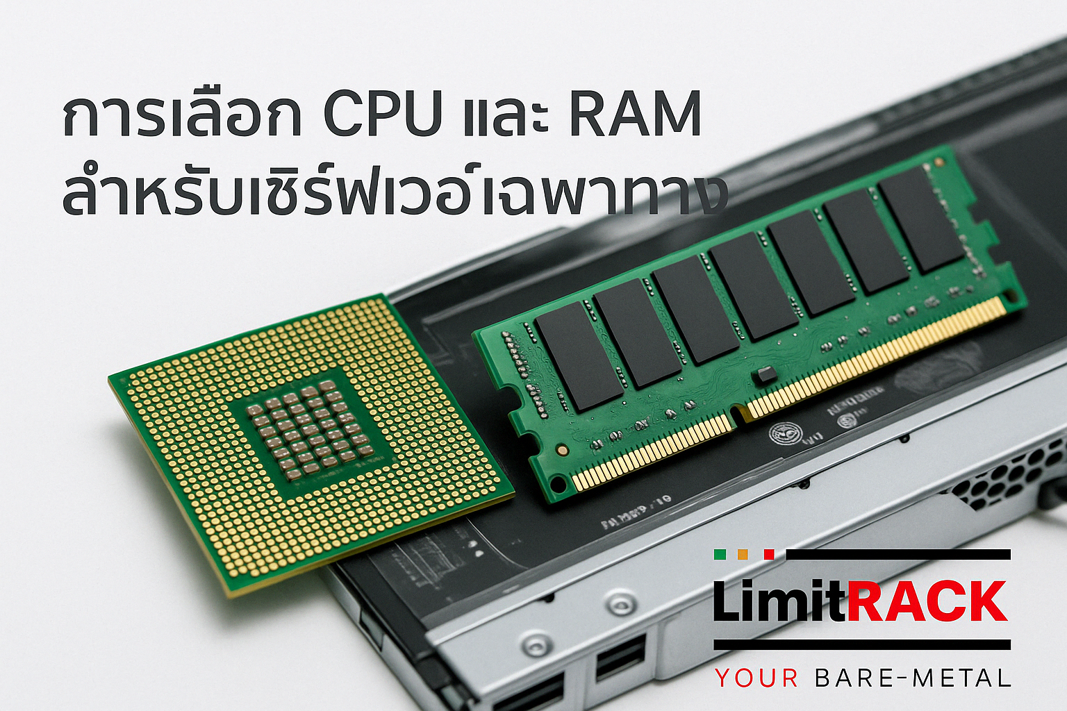 การเลือก CPU และ RAM สำหรับเซิร์ฟเวอร์เฉพาะทาง