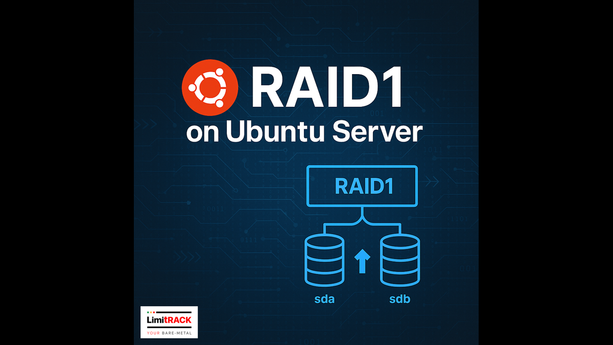 วิธีทำ RAID1 บน Ubuntu Server ( New partition )